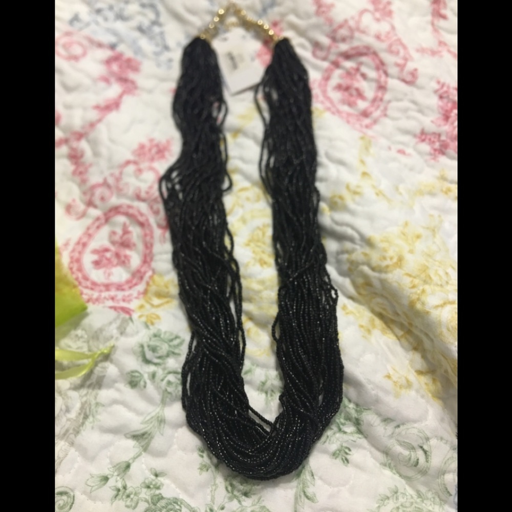 Maui Black Seed Bead Necklace